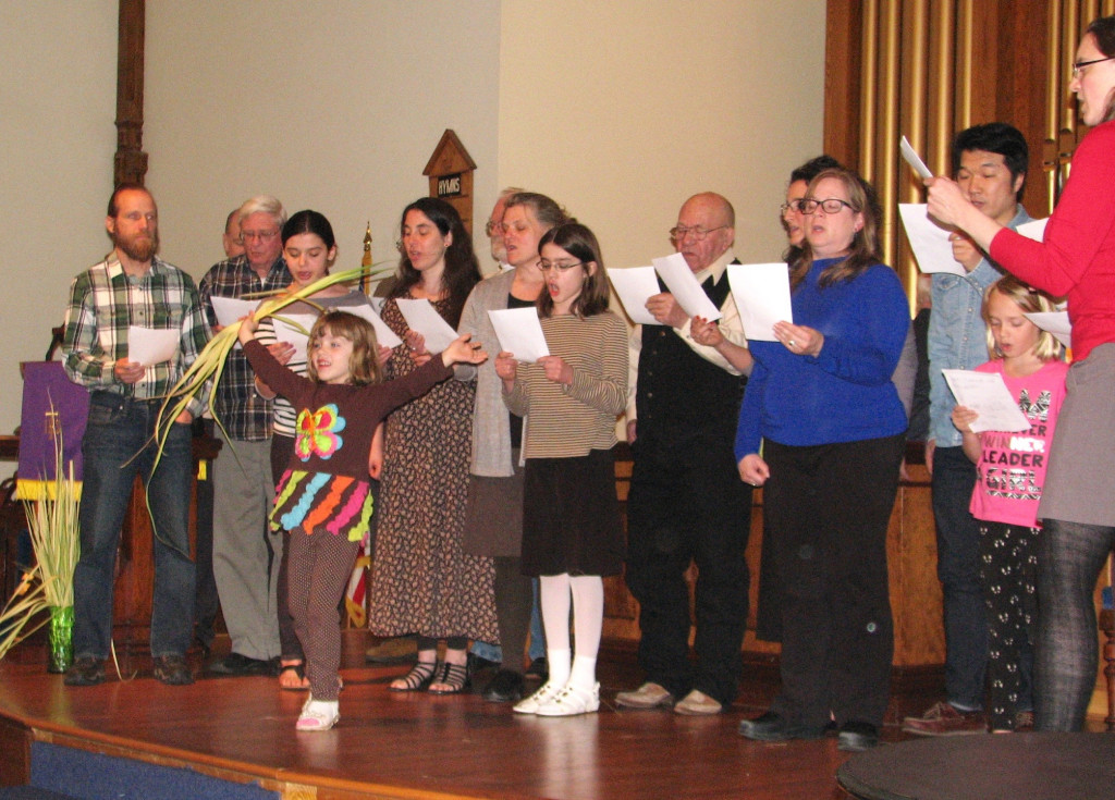 Grace United Methodist Church Choir with their dancer