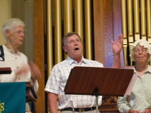A solo by John Smith of the Jeremiah Ingalls Singers