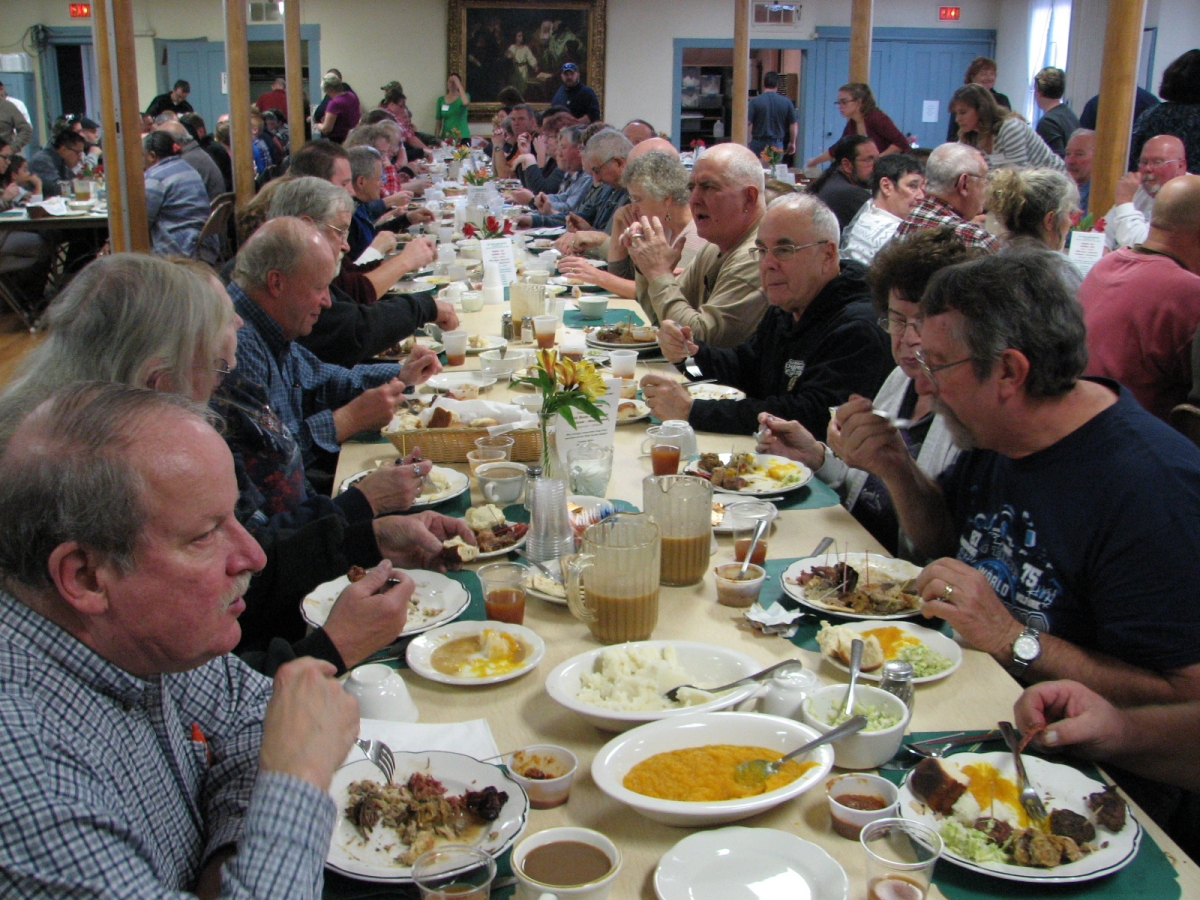 The vestry during Game Supper  